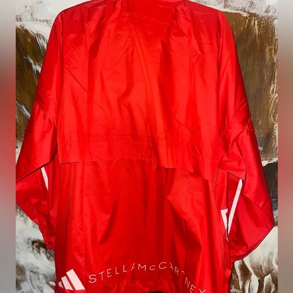 Adidas by Stella McCartney Red aSMC Windbreaker - Picture 6 of 9